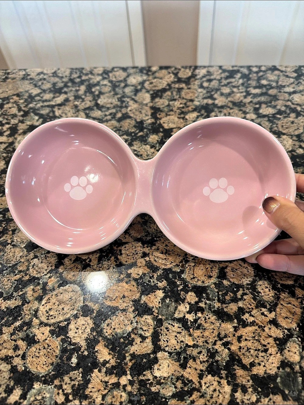 Petrageous Designs Double Diner Pink Ceramic Pet Bowl